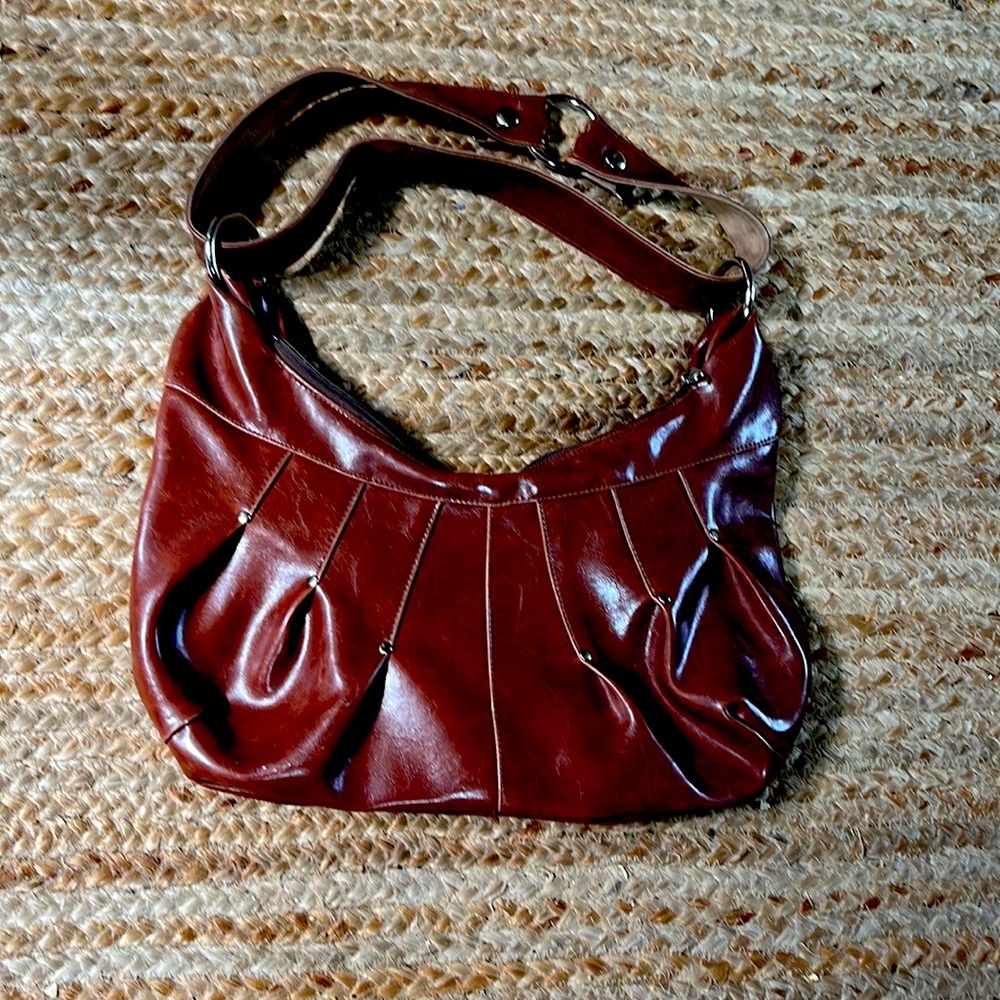 Crystalyn Kae Vegan Large Studded Hobo Bag